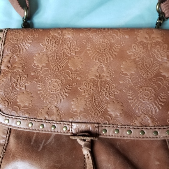The Sak Leather Floral Embossed Ventura Convertible Backpack main image 4